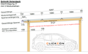 Montagesystem für Carportdach + 18 Solarmodule | 6 x 5,3 m | 5,6 kWp